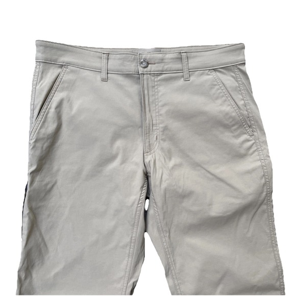 Eddie Bauer Travex Hiking Pants Men's 34x32 Khaki Nylon Stretch Travel Outdoor - Picture 2 of 8